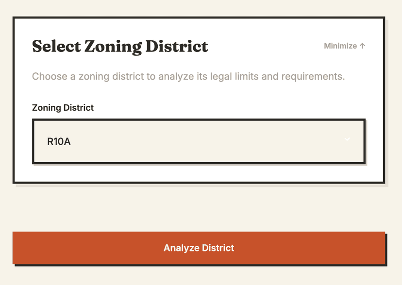 Select Location Interface